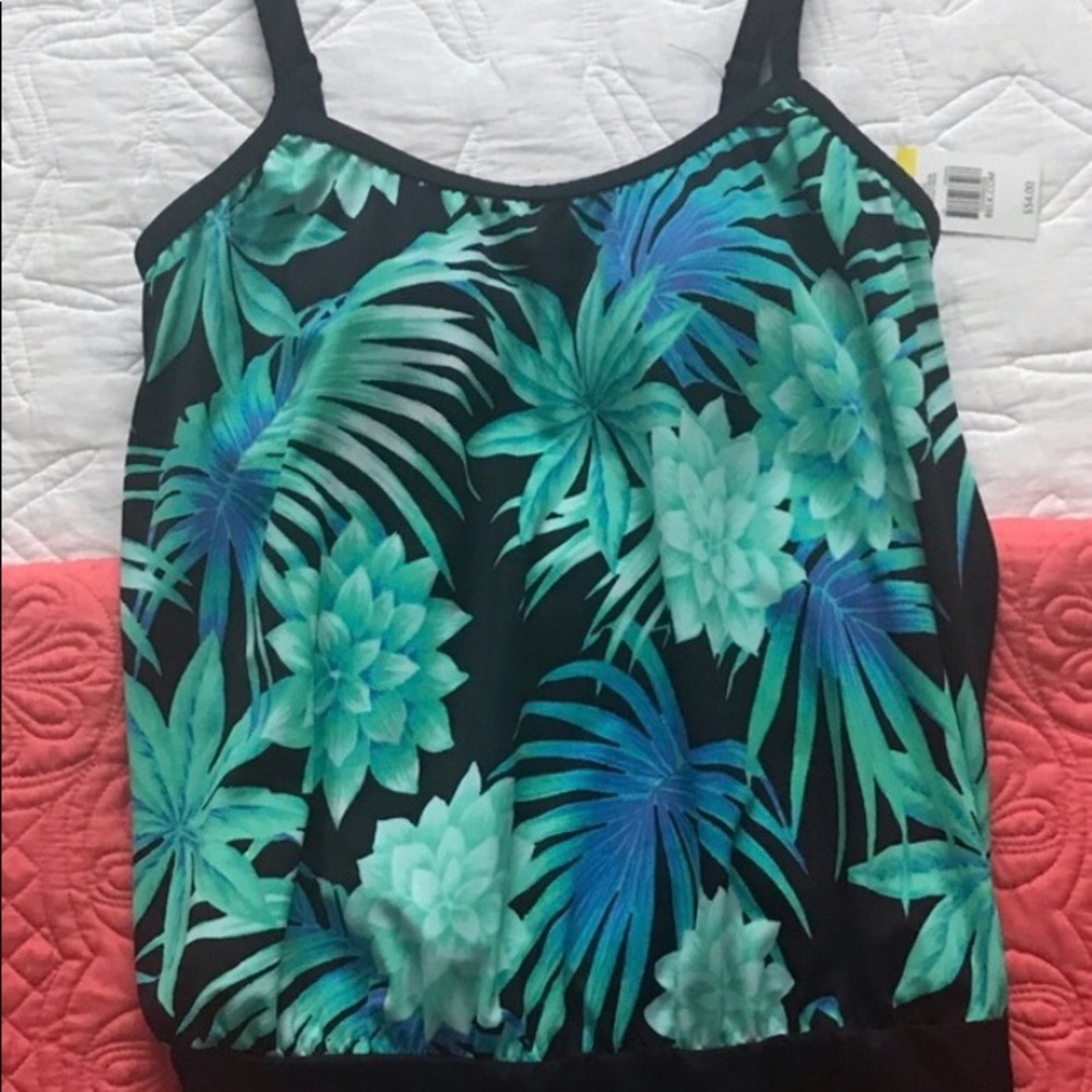 Beautifully Colored Swim Top - Med